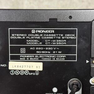 Pioneer CT-W350R - Back